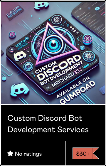 Custom Discord Bot in JavaScript