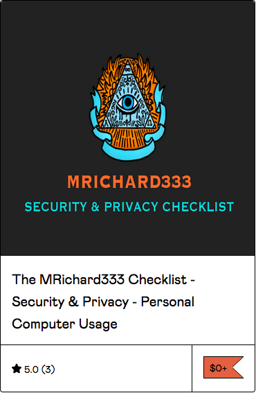 Security and privacy checklist