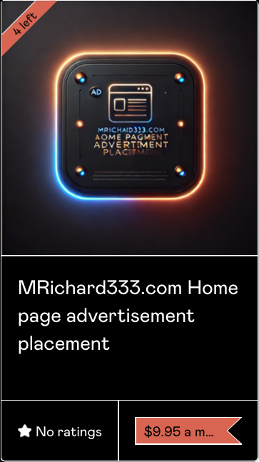 Home Page Advertisement Placement